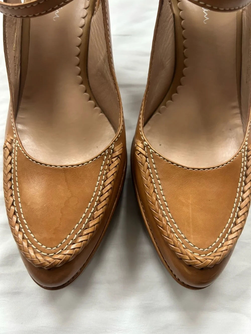 Cole Haan Tan Leather Slingback Heels